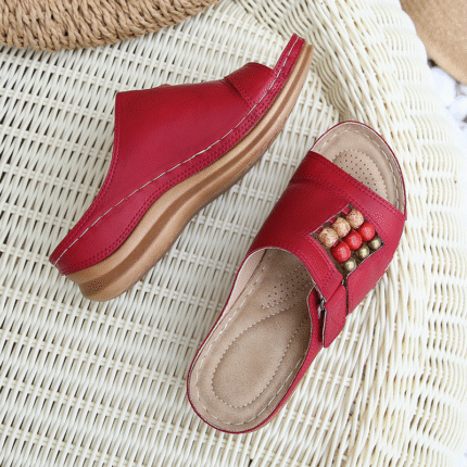 large size sandals retro beaded Bohemian sandals